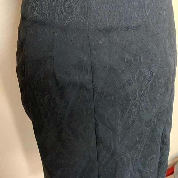 bebe Dresses & Skirts - Bebe black on black paisley pencil skirt